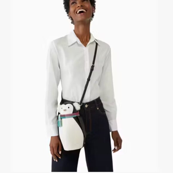 kate spade Morty Penguin Crossbody bag purse nwot - Picture 2 of 6